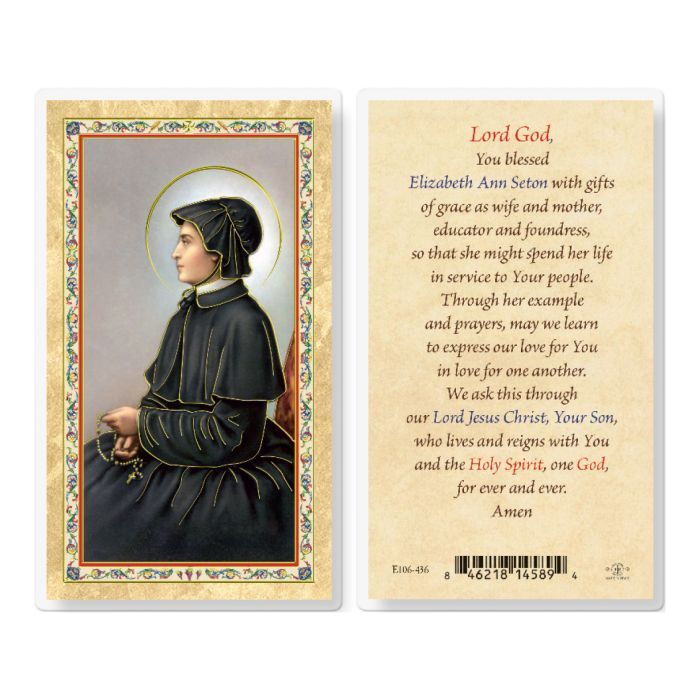 PRAYER TO ST ELIZABETH SETON HOLY CARD