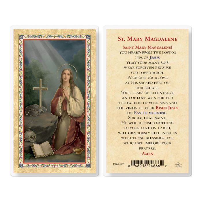 ST MARY MAGDALENE HOLY CARD