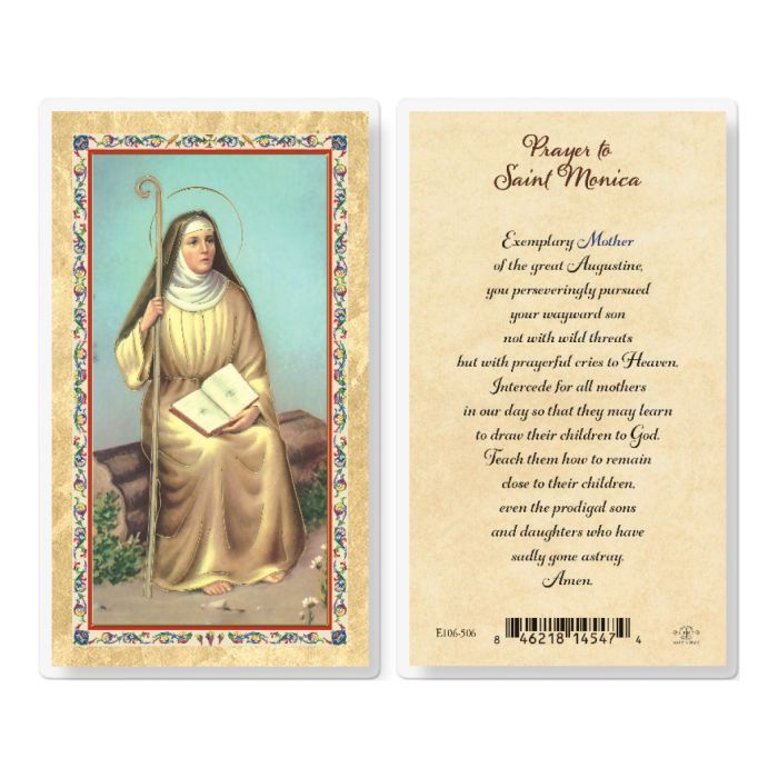 PRAYER TO ST MONICA HOLY CARD