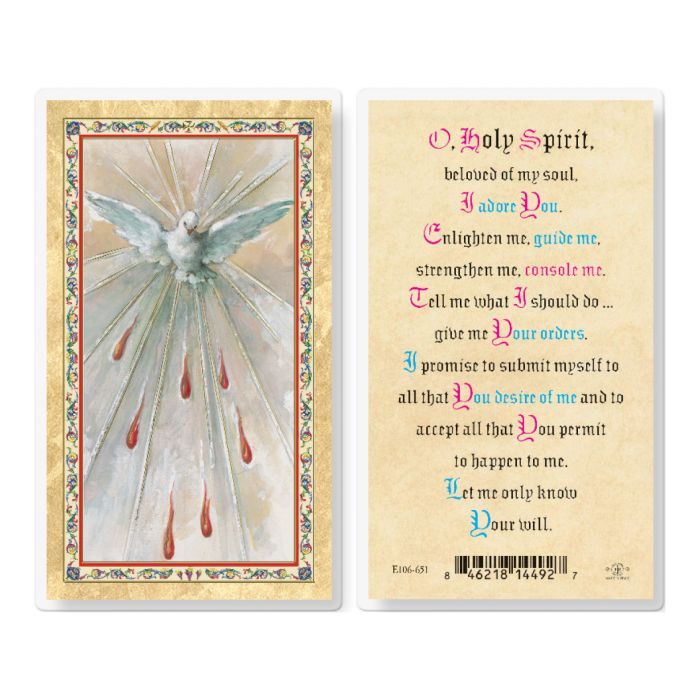 HOLY SPIRIT PRAYER HOLY CARD