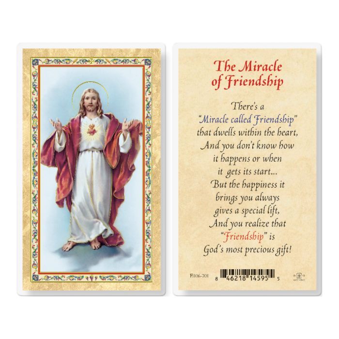 MIRACLE OF FRIENDSHIP HOLY CARD