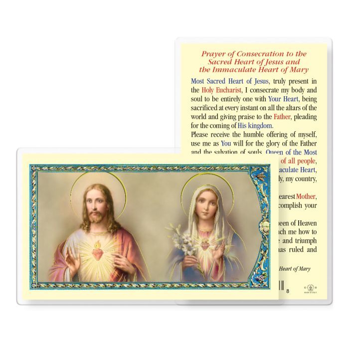 PRAYER OF CONSECRATION TO SHJ &amp; IHM HOLY CARD