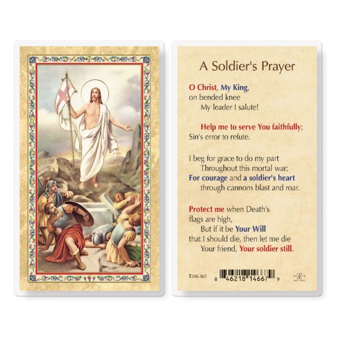 A SOLDIER’S PRAYER HOLY CARD