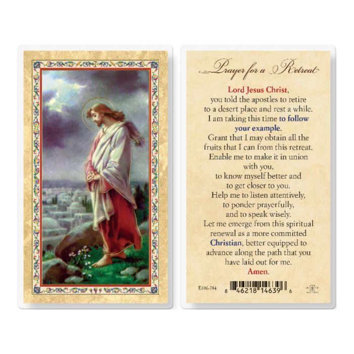 PRAYER FOR A RETREAT HOLY CARD