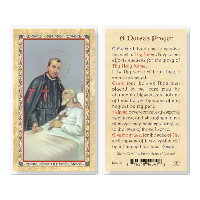 A  NURSE’S PRAYER HOLY CARD