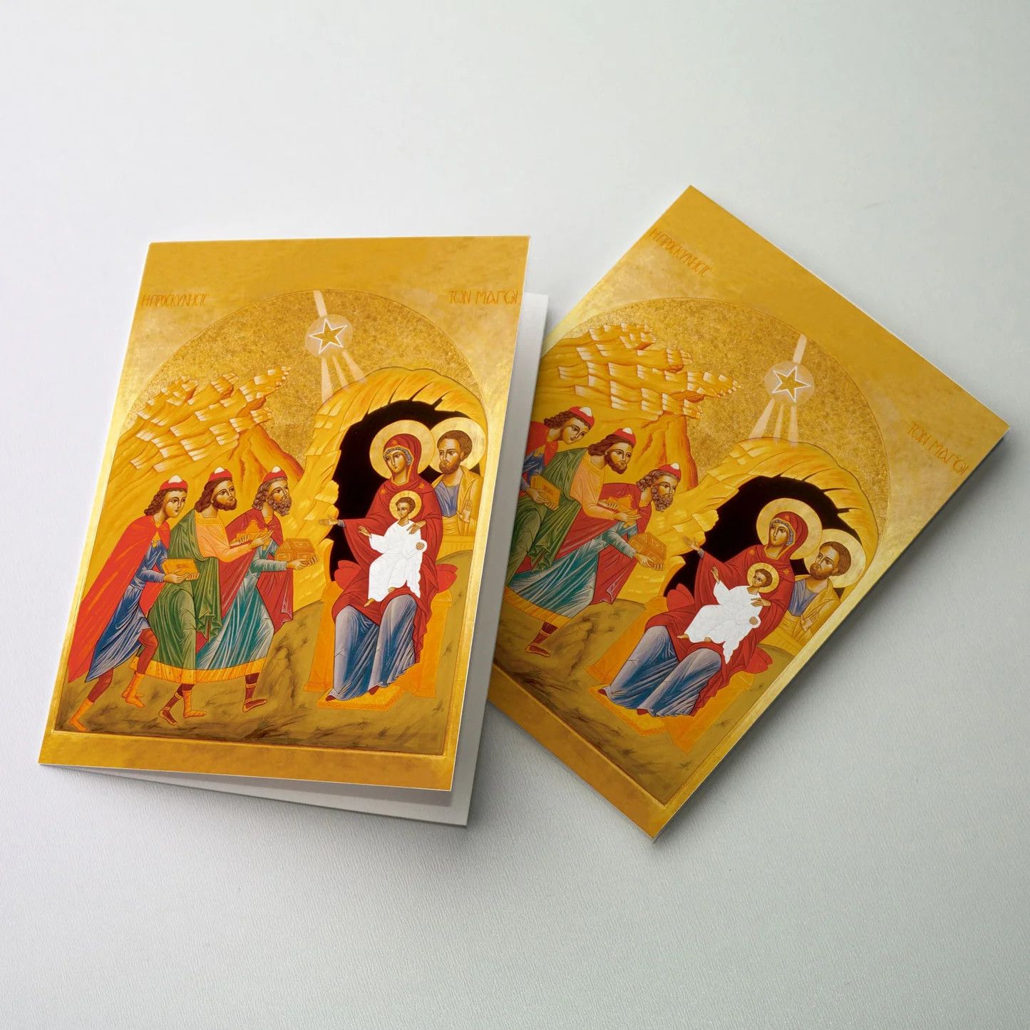 WCA3207 ADORATION OF THE MAGI ICON IMAGE CARD