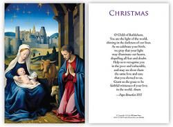 CHRISTMAS PRAYER CARD - ENGLISH