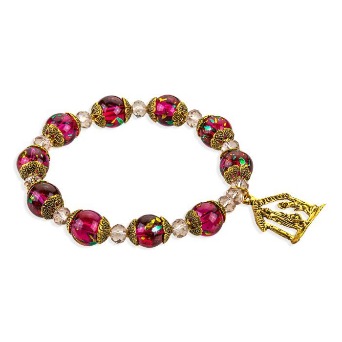 CHRISTMAS BLESSED BEADS W NATIVITY BRACELET