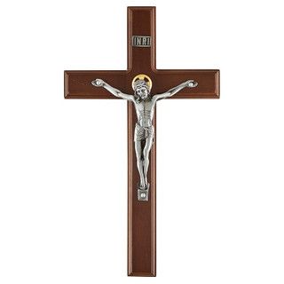 SILVER CRUCIFIX 11.5&quot;H