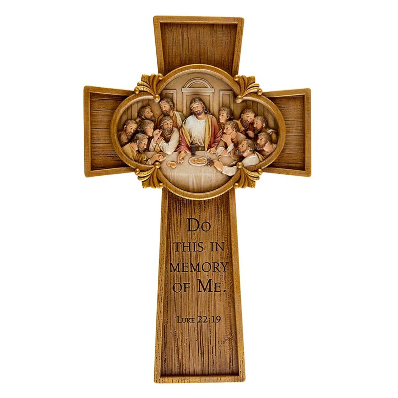 LAST SUPPER CROSS 7-3/4&quot; X 12-1/4&quot; H