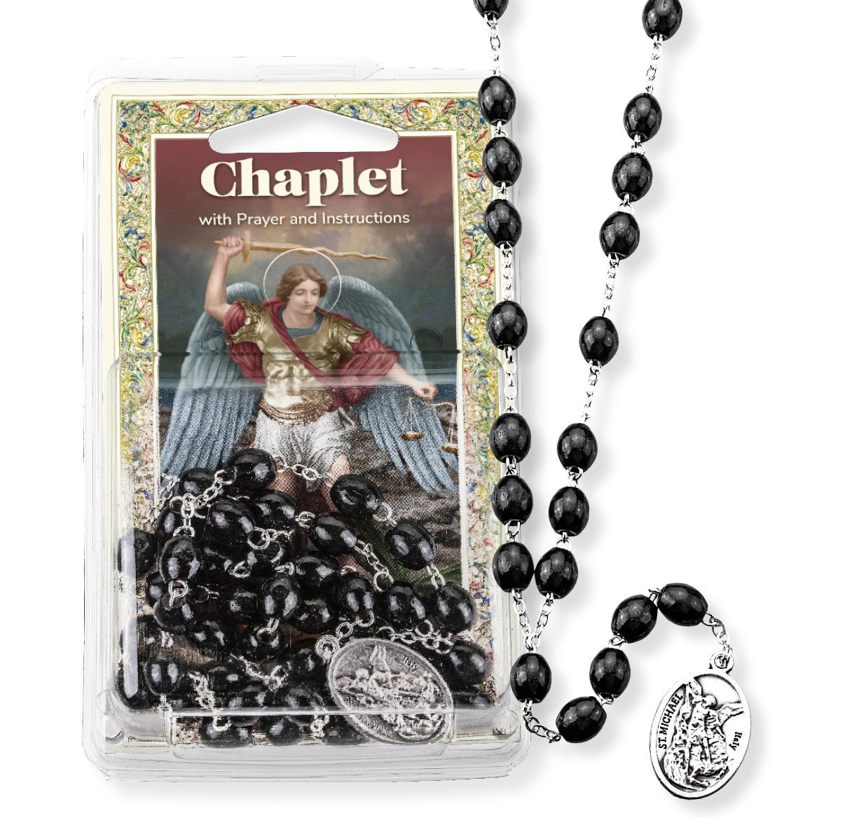MICHAEL CHAPLET W PRAYER CARD