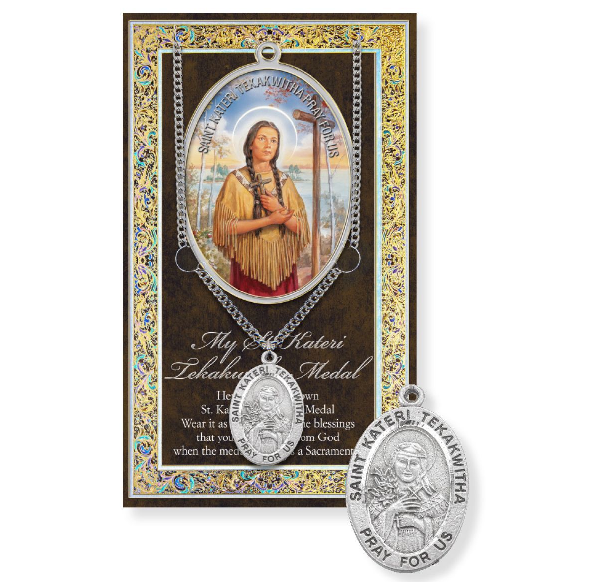 KATERI TEKAKWITHA MEDAL PWT INFO CARD