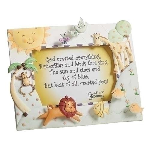 GOD CREATED EVERYTHING FRAME - 6&quot;H - 3.5X5