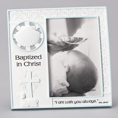 BAPTISM BOY FRAME BLU/WHT - 4X6 - NC