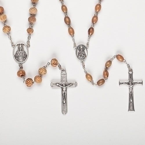 ROSARY OLIVEWOOD 2 ASST - 19.5&quot;L