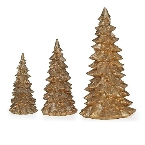 TREES GLD SET - 11.75"H