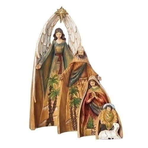 NATIVITY NESTING 4 PC SET - 11''H - NC