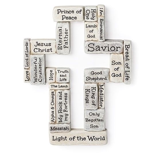 CROSSWORD WALL CROSS - 8.25"H