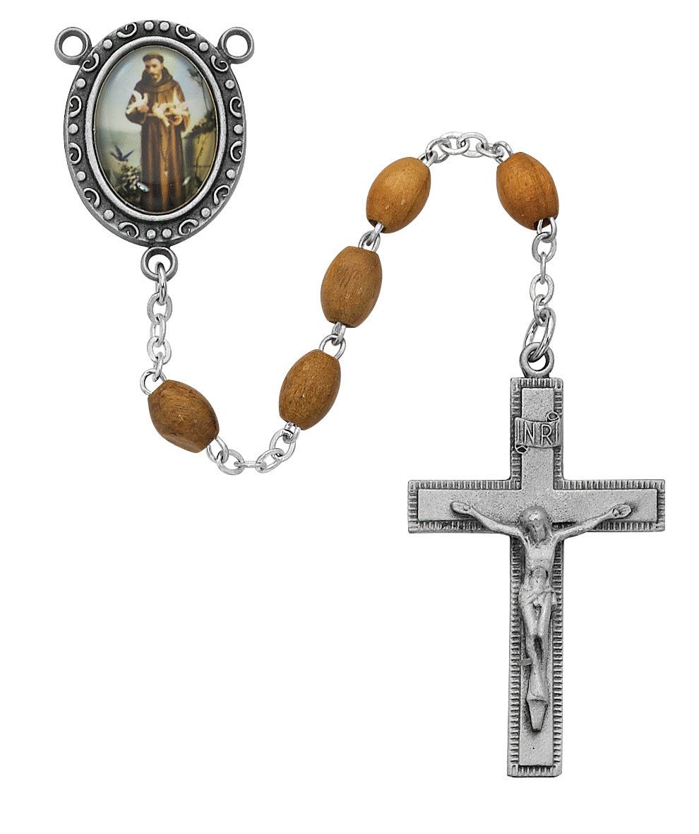 OLIVE WOOD FRANCIS ROSARY