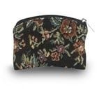 ROSARY BROCADE BAG - BLK - 3" X 4"