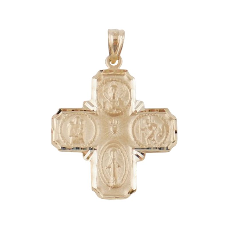 14KT FOUR WAY YELLOW GOLD - LARGE - NC