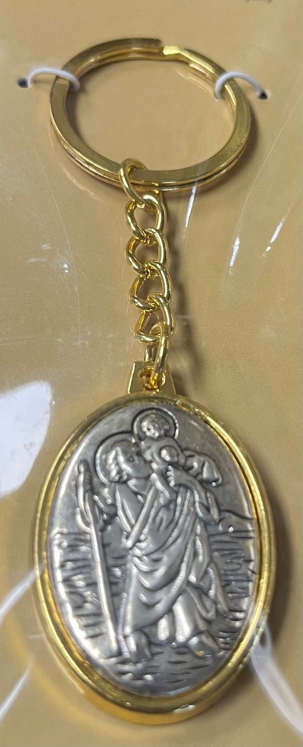 CHRISTOPHER KEY CHAIN 3.75" - NC