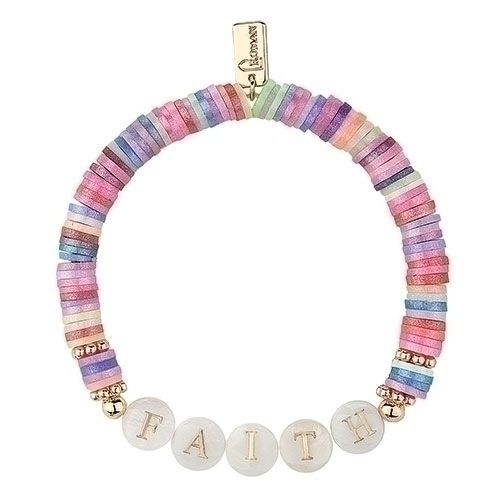 FAITH STRETCH BRACELET - 6"