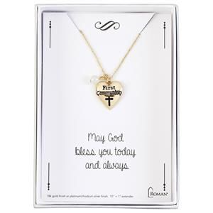 COMMUNION GLD NECKLACE - 15"L