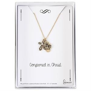 CONFIRMATION GLD NECKLACE - 15"L