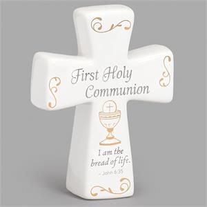 FIRST HOLY COMMUNION CROSS - 4.5"H