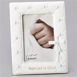 BAPTIZED IN CHRIST BOY FRAME - 3.5X5" - NC