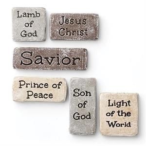 CROSSWORD - IN HIS NAME - STONES - 2.2"H