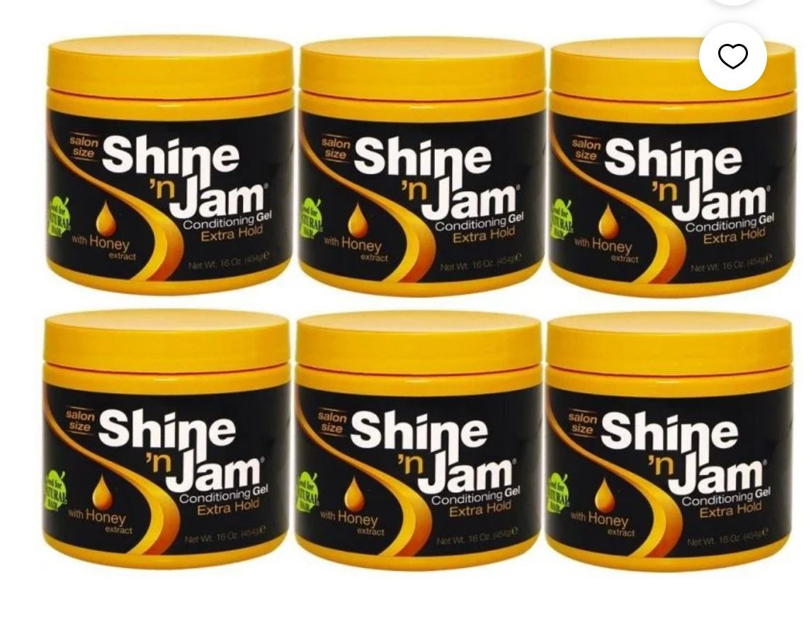 Shine N Jam Conditioning Gel Extra Hold 16 Oz (6 Pack)