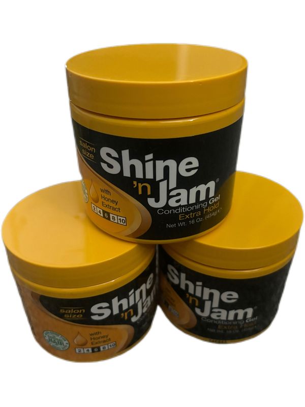 Shine N Jam Conditioning Gel Extra Hold 16 Oz (3 Pack)