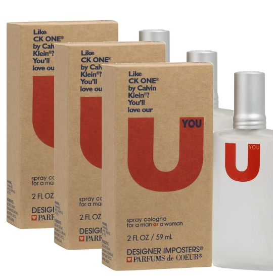 Designer Imposters U you by Parfums De Coeur Cologne Spray (pack of 3) (Unisex) 2 oz