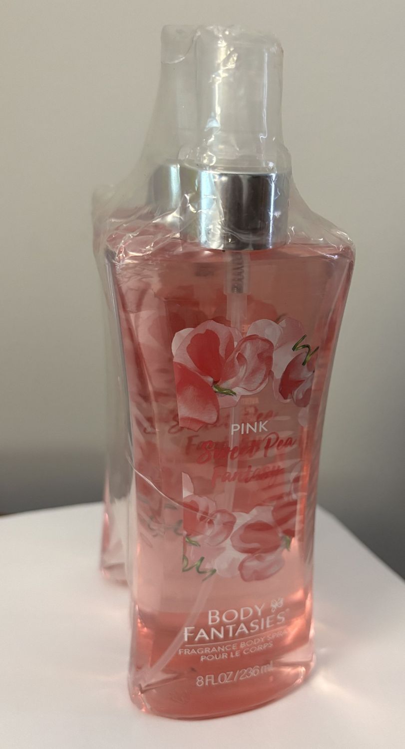 Body Fantasies Signature Pink Sweet Pea Fantasy 8 oz for women (pack of 3)