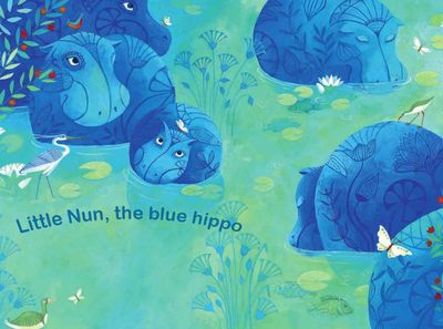 Little Nun, the blue hippo
