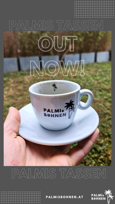 2 Stück | Palmis Bohnen Cappuccino Tasse