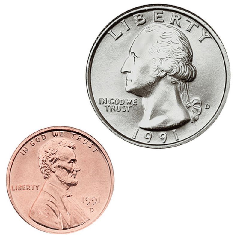 US Coins Stickers