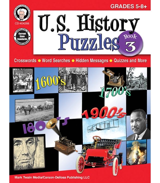US History Puzzles Book 3