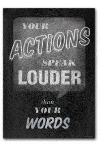 Your Actions... Inspire U Poster