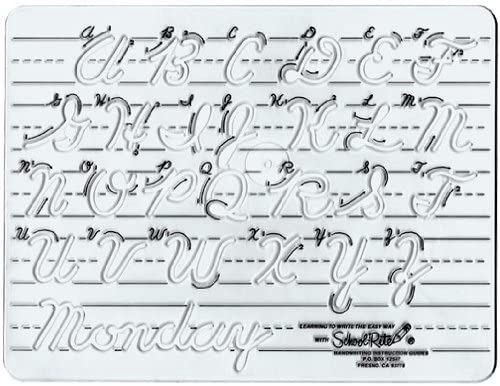 Uppercase Transitional Cursive Template