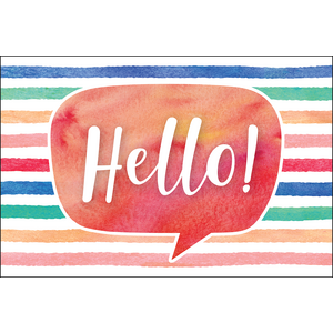 Watercolor Hello Post Cards