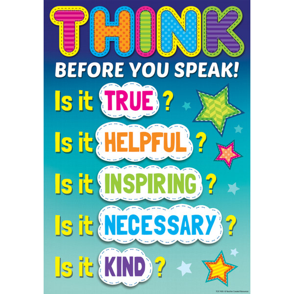 Think Before You Speak Poster