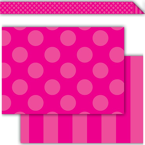Pink Sassy Solids Double Sided Border