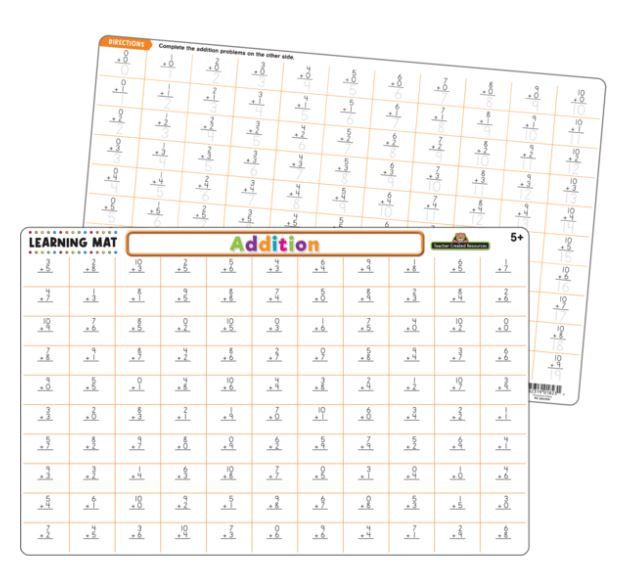 Addition Learning Mat