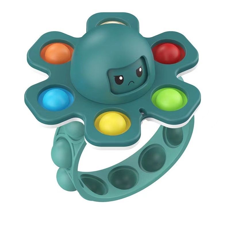Turquoise Rotating Octopus Top Decompression Bracelet