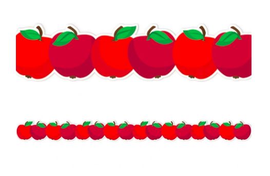 Apple Die-Cut Deco Trim Extra Wide