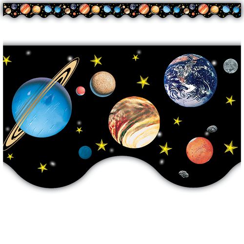 Border Trim Solar System Scalloped