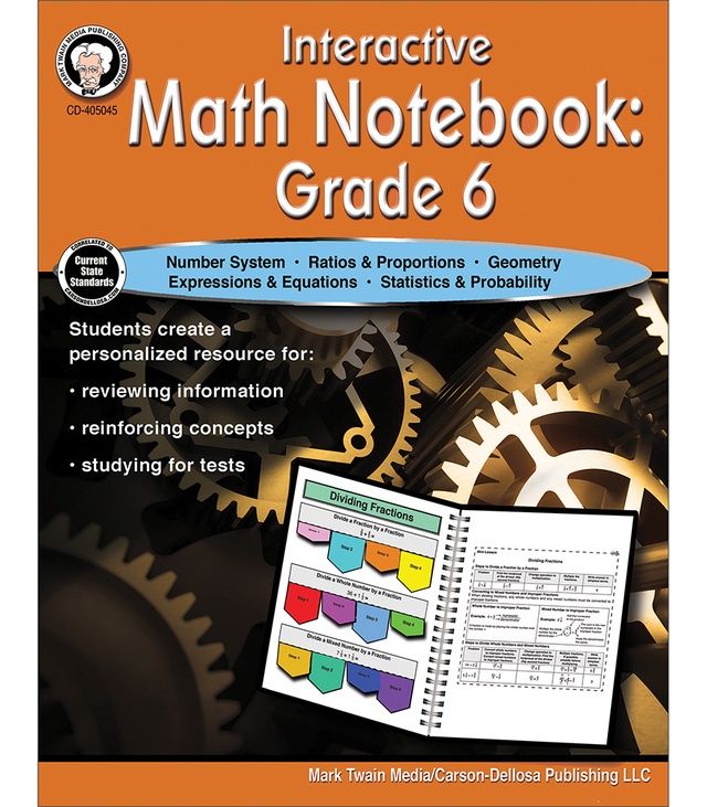 Interactive Math Notebook Resource Book Grade 6 Paperback